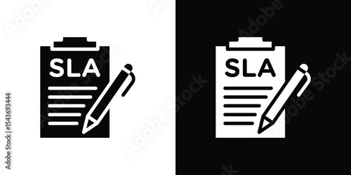SLA icon collection. line stroke icon. EPS 10