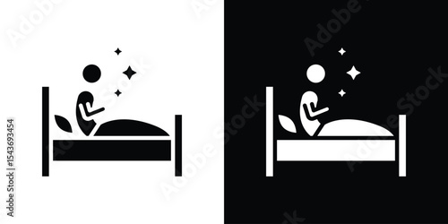 Sleep deprivation icon collection. line stroke icon. EPS 10
