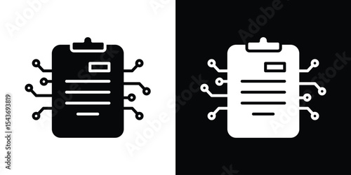 Smart contract icon collection. line stroke icon. EPS 10