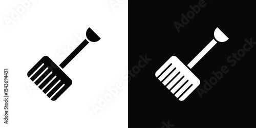 Snow shovel icon collection. line stroke icon. EPS 10