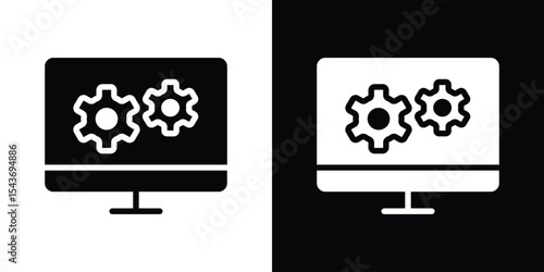 Software icon collection. line stroke icon. EPS 10