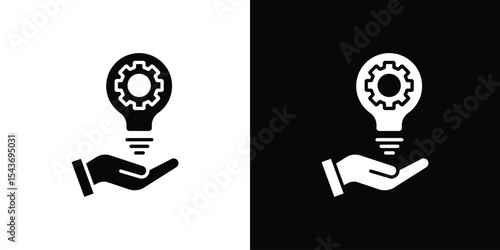 Solution icon collection. line stroke icon. EPS 10