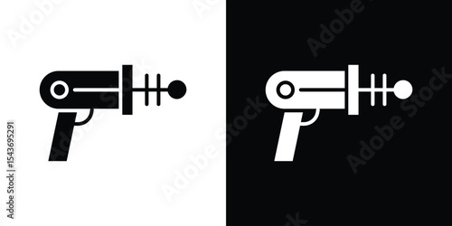 Space gun icon collection. line stroke icon. EPS 10