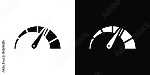 Speedometer icon collection. line stroke icon. EPS 10