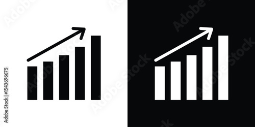 Stagflation icon collection. line stroke icon. EPS 10
