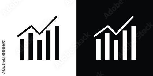 Stagflation icon collection. line stroke icon. EPS 10