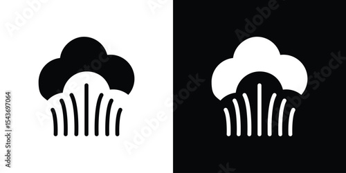 Steam icon collection. line stroke icon. EPS 10