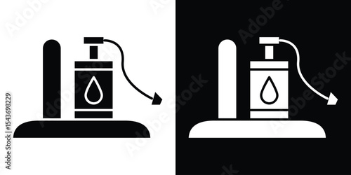Sump pump icon collection. line stroke icon. EPS 10