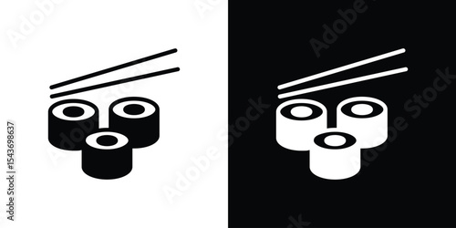 Sushi icon collection. line stroke icon. EPS 10