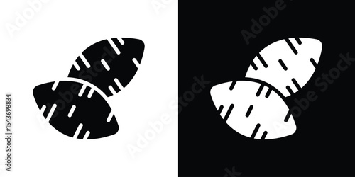 Sweet potato icon collection. line stroke icon. EPS 10