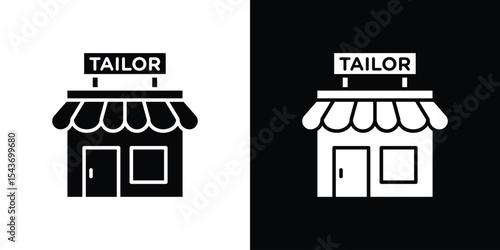 Tailor shop icon collection. line stroke icon. EPS 10
