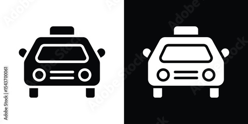 Taxi icon collection. line stroke icon. EPS 10