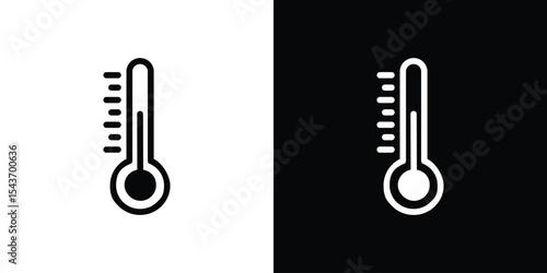 Temperature icon collection. line stroke icon. EPS 10
