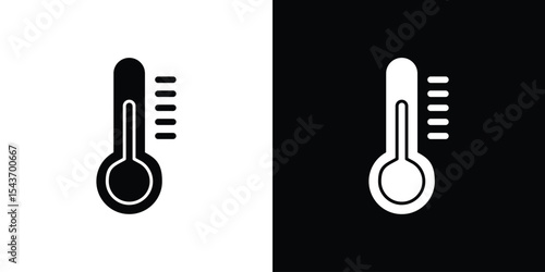 Temperature icon collection. line stroke icon. EPS 10