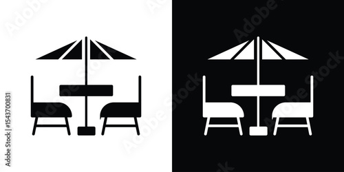 Terrace icon collection. line stroke icon. EPS 10
