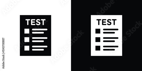 Test icon collection. line stroke icon. EPS 10