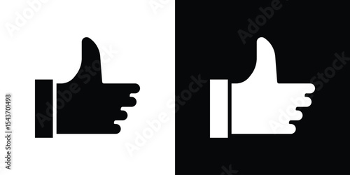 Thumb icon collection. line stroke icon. EPS 10