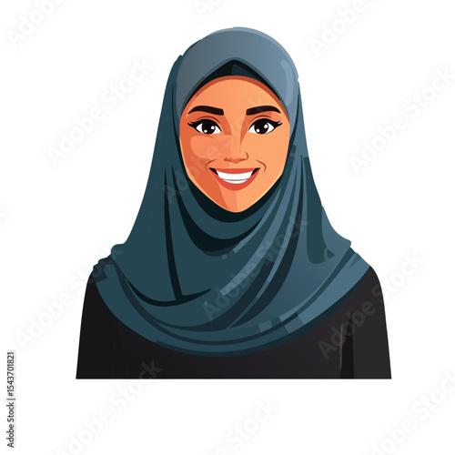 arab woman in a white veil