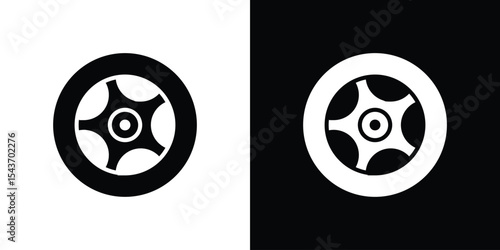 Tire icon collection. line stroke icon. EPS 10