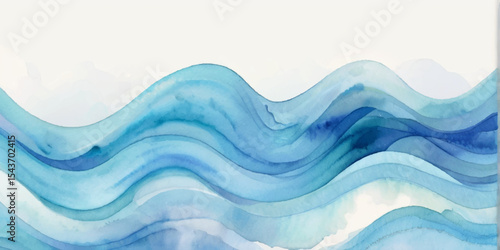 Sea water ocean wave vector background. Blue water ocean sea wave seamless background. Water  ocean wave white and soft blue aqua, teal texture.

