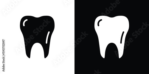 Tooth icon collection. line stroke icon. EPS 10