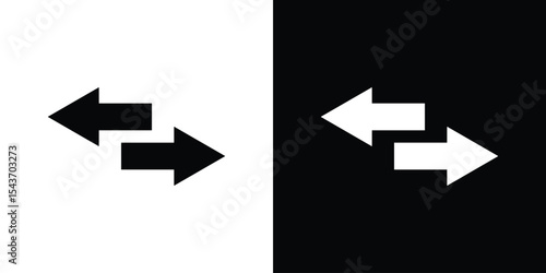 Transfer arrows icon collection. line stroke icon. EPS 10