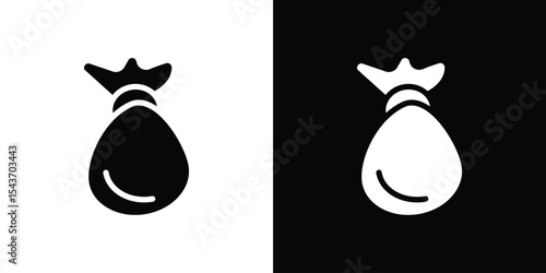 Trash bag icon collection. line stroke icon. EPS 10