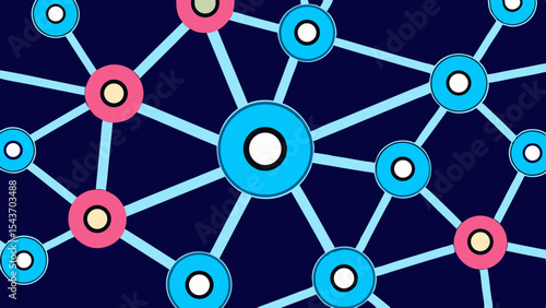 Quantum Multiverse Data Visual – Futuristic Neural Grid Vector Art.