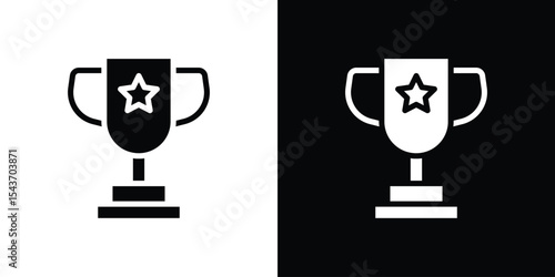 Trophy icon collection. line stroke icon. EPS 10