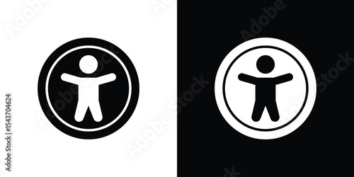 Universal access icon collection. line stroke icon. EPS 10