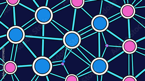 Quantum Multiverse Data Visual – Futuristic Neural Grid Vector Art.