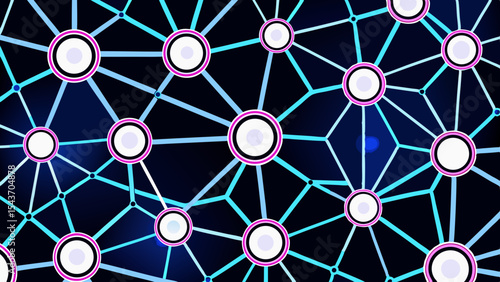 Quantum Multiverse Data Visual – Futuristic Neural Grid Vector Art.