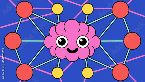 Quantum Multiverse Data Visual – Futuristic Neural Grid Vector Art.