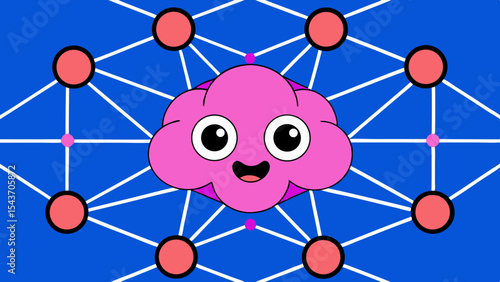 Quantum Multiverse Data Visual – Futuristic Neural Grid Vector Art.