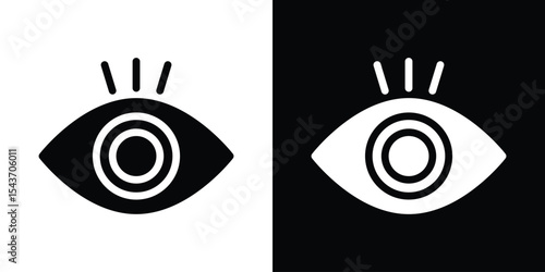 Visible icon collection. line stroke icon. EPS 10