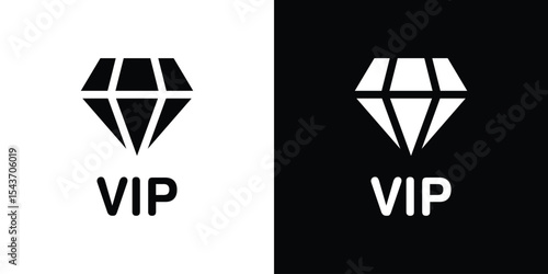 VIP icon collection. line stroke icon. EPS 10