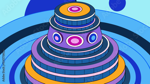 Quantum Multiverse Data Visual – Futuristic Neural Grid Vector Art.