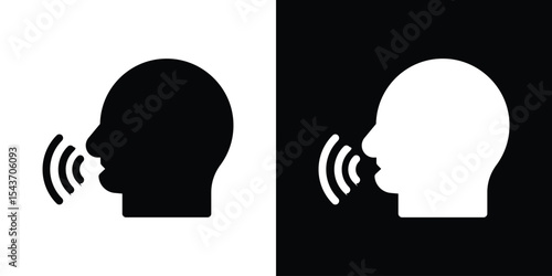 Voice control icon collection. line stroke icon. EPS 10