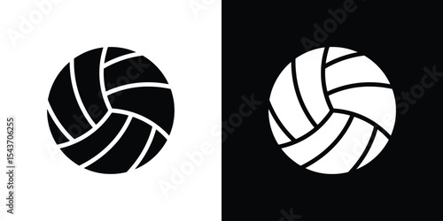 Volley ball icon collection. line stroke icon. EPS 10