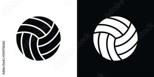 Volley ball icon collection. line stroke icon. EPS 10