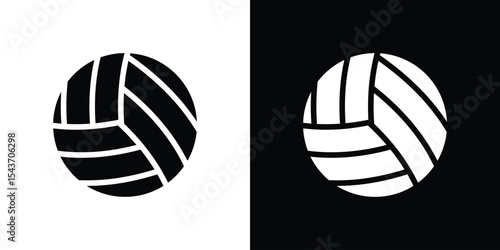 Volleyball ball icon collection. line stroke icon. EPS 10