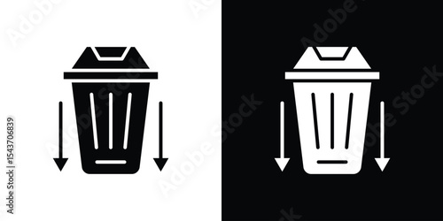 Waste reduction icon collection. line stroke icon. EPS 10