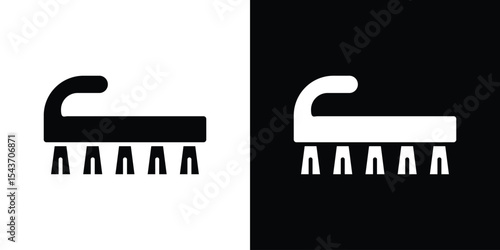 Washing brush icon collection. line stroke icon. EPS 10