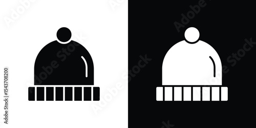 Winter hat icon collection. line stroke icon. EPS 10