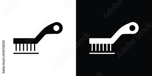 Wire brush icon collection. line stroke icon. EPS 10