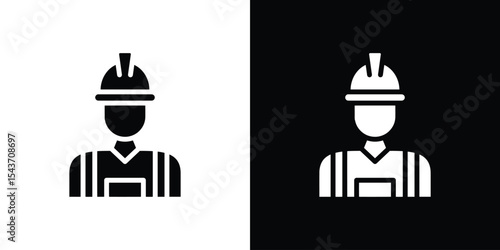 Worker icon collection. line stroke icon. EPS 10