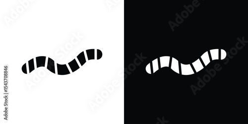 Worm icon collection. line stroke icon. EPS 10