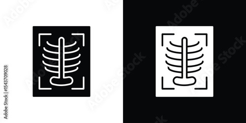 X ray icon collection. line stroke icon. EPS 10