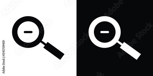 Zoom out icon collection. line stroke icon. EPS 10