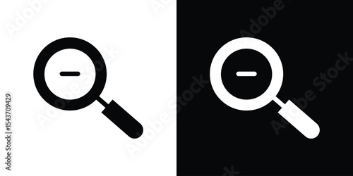 Zoom out icon collection. line stroke icon. EPS 10